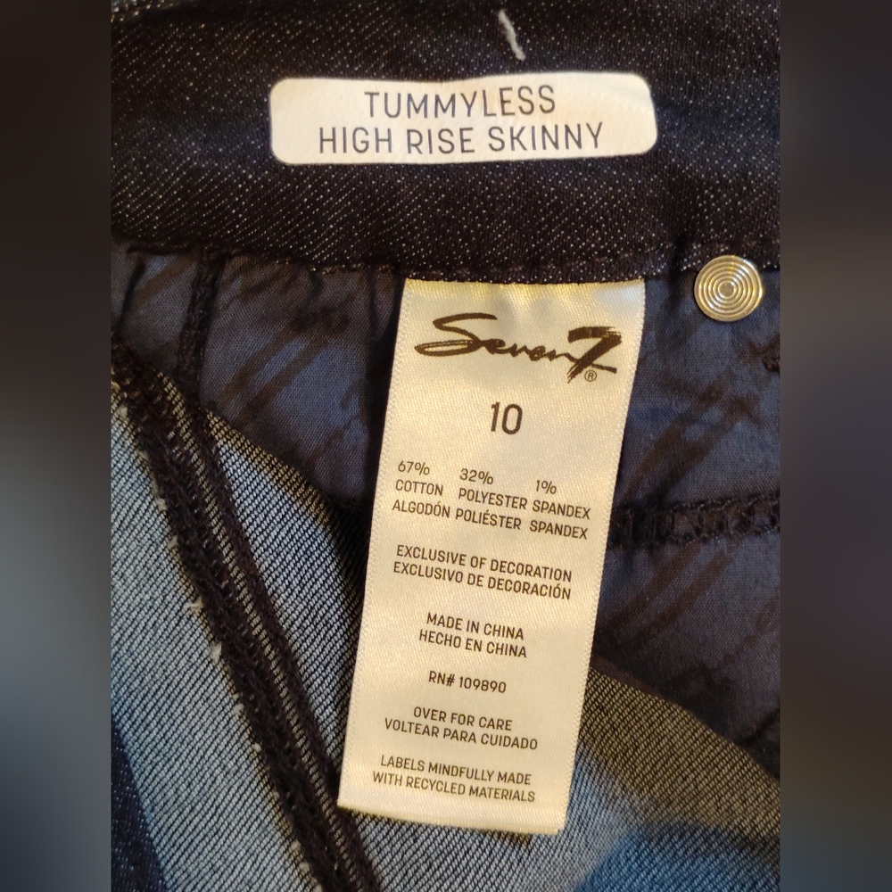 Seven7 Blue Skinny Jeans Sleek Design - Picture 4 of 5